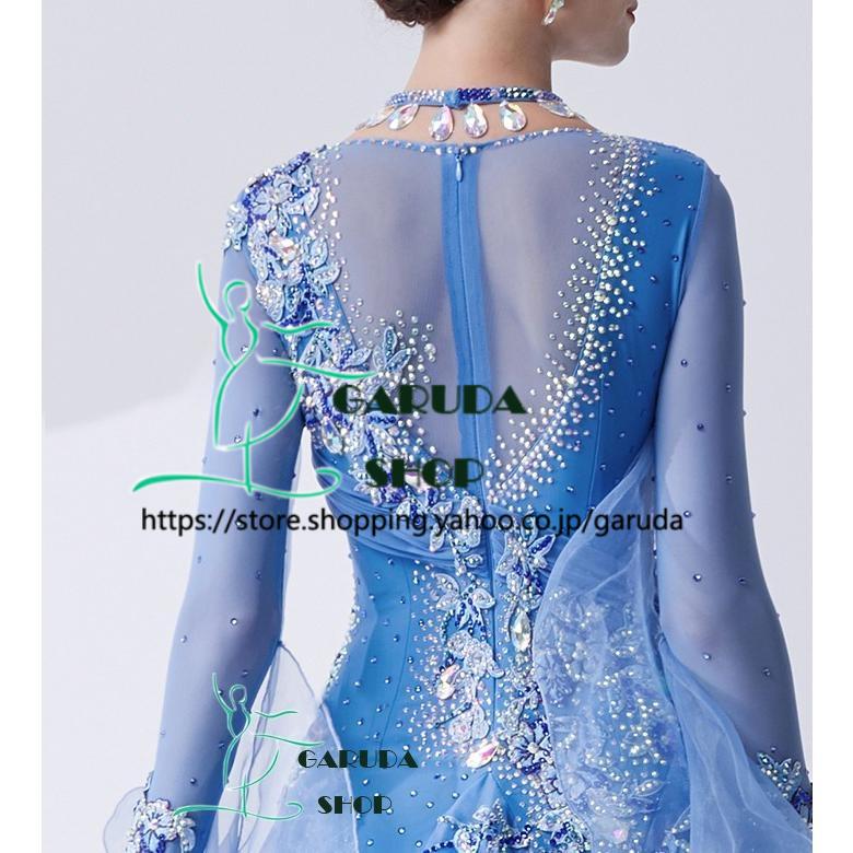 Garuda SHOP レディース社交ダンス衣装 競技ドレス ワルツドレス高級品