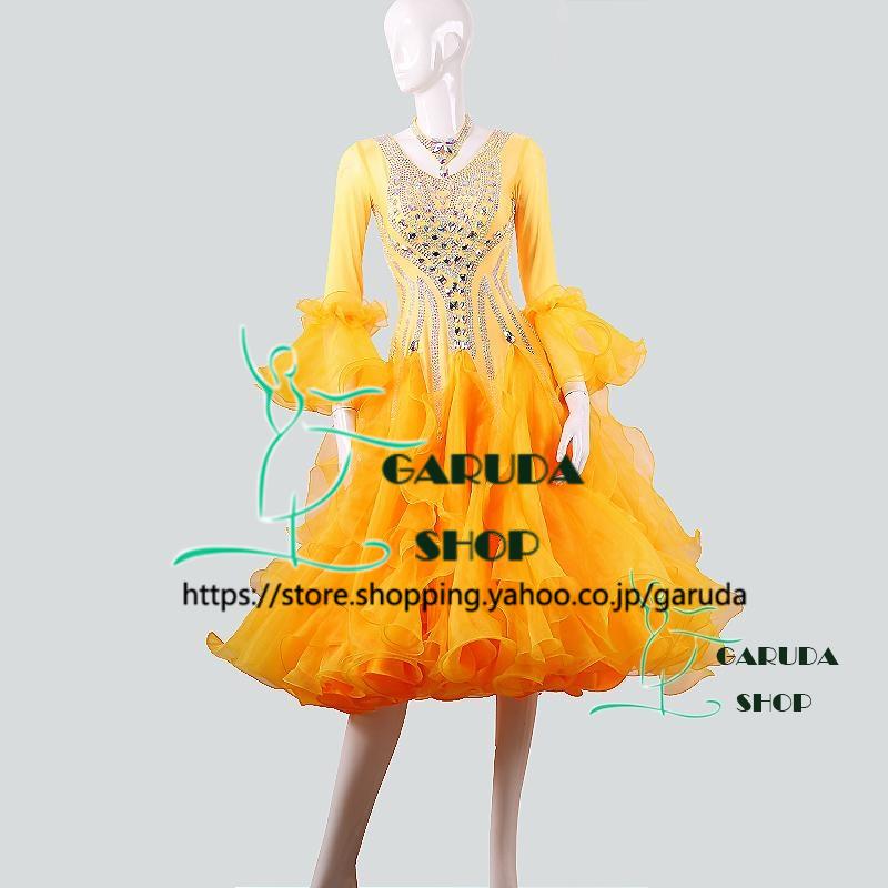 Garuda SHOP レディース社交ダンスドレス モダン競技ドレス ワルツ