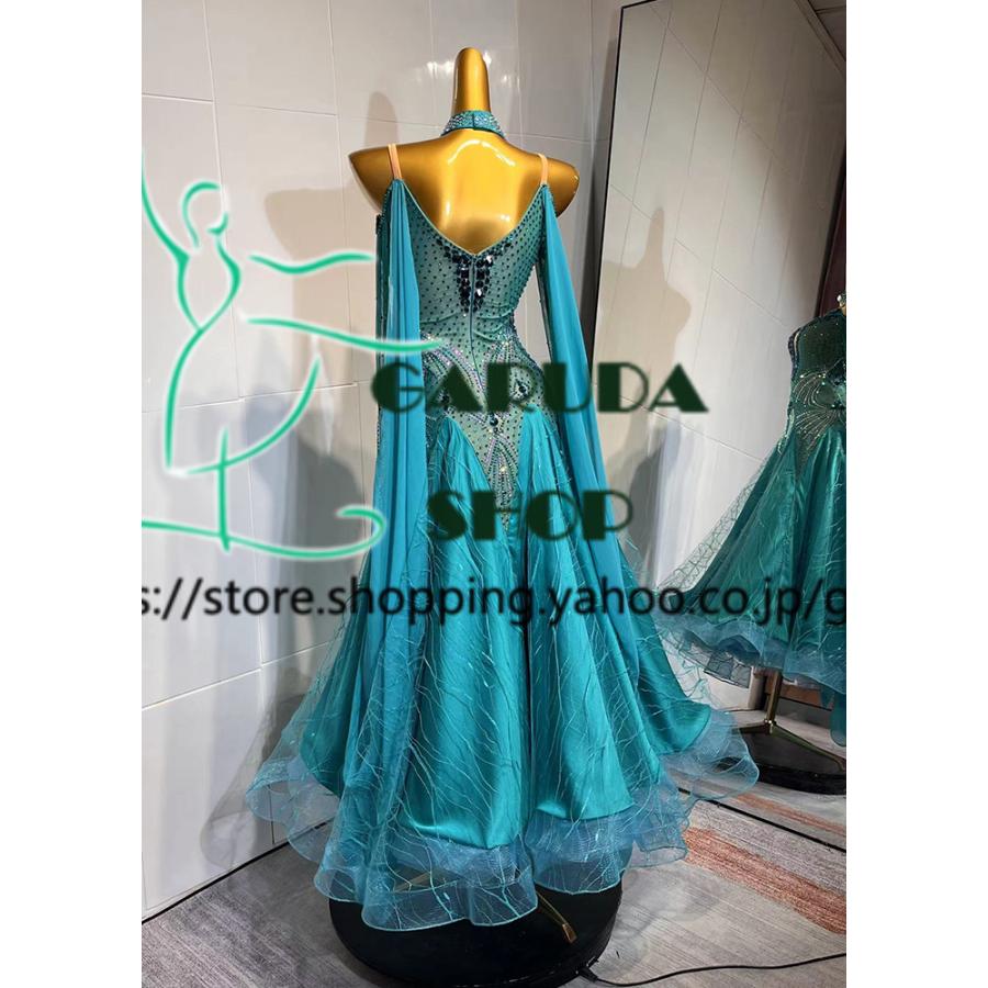 Garuda SHOP レディース社交ダンス衣装 競技ドレス モダンドレス高級