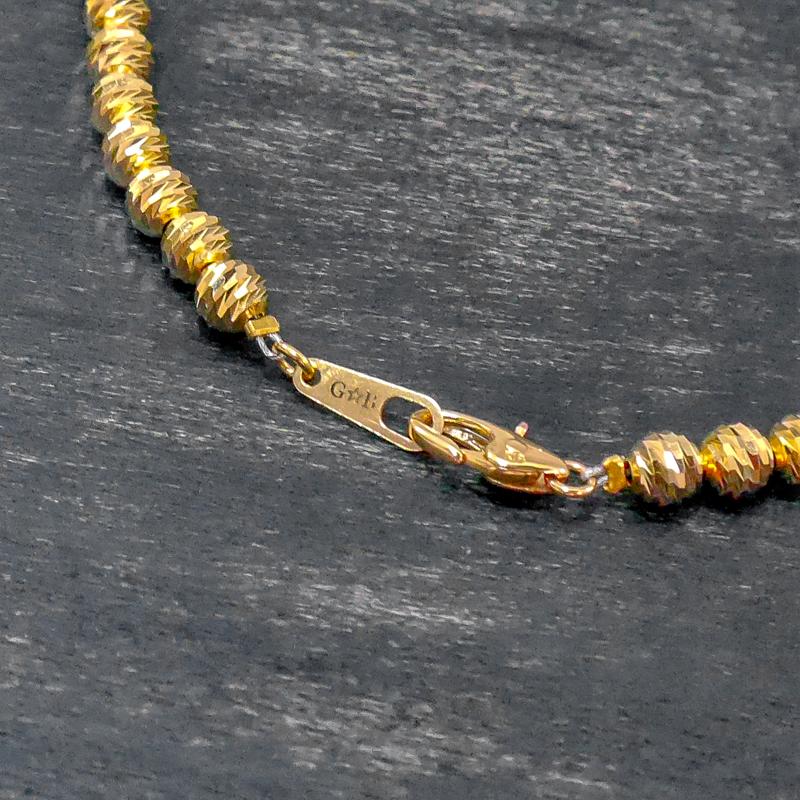 G-BALLER / ジーボーラー】K18 ゴールド メンズ ブレスレット