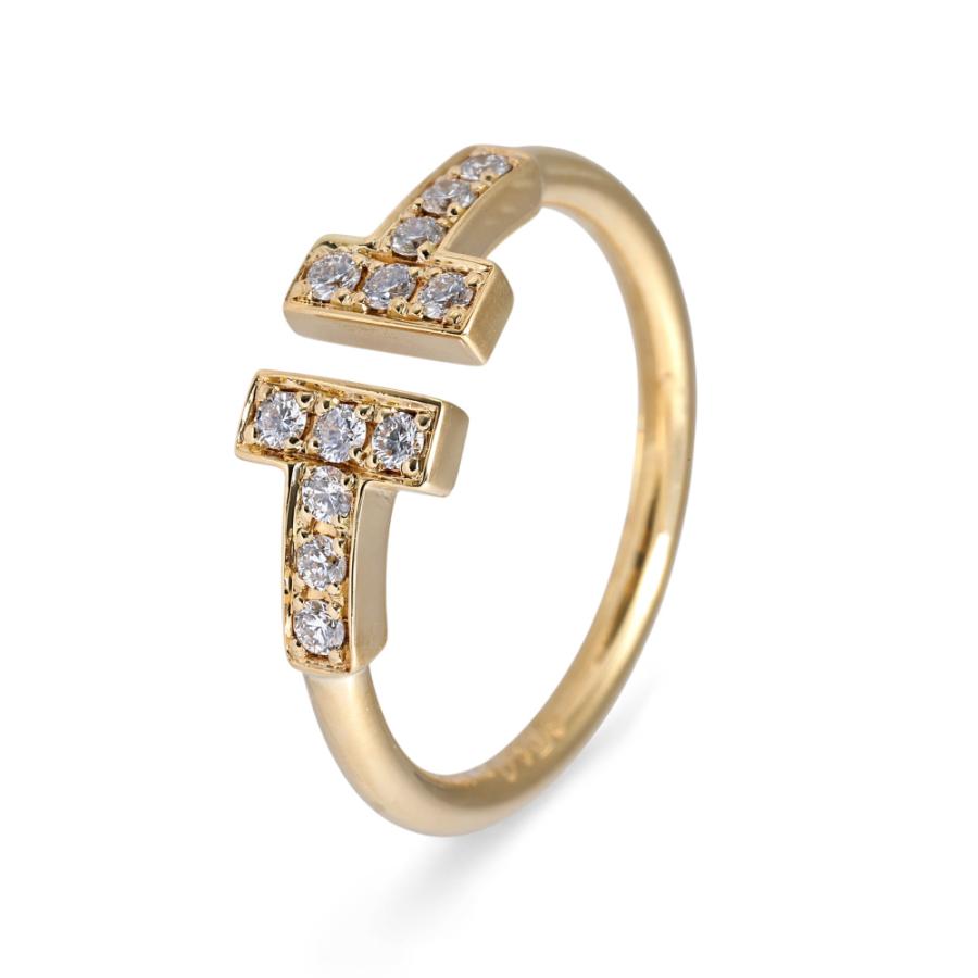 TIFFANY&Co.（ティファニー） T ワイヤー K18イエローゴールド リング