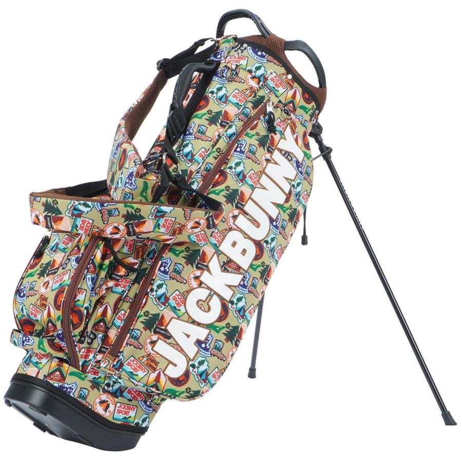 Jack Bunny!!（ジャックバニー） ワッペン柄スタンドキャディバッグ