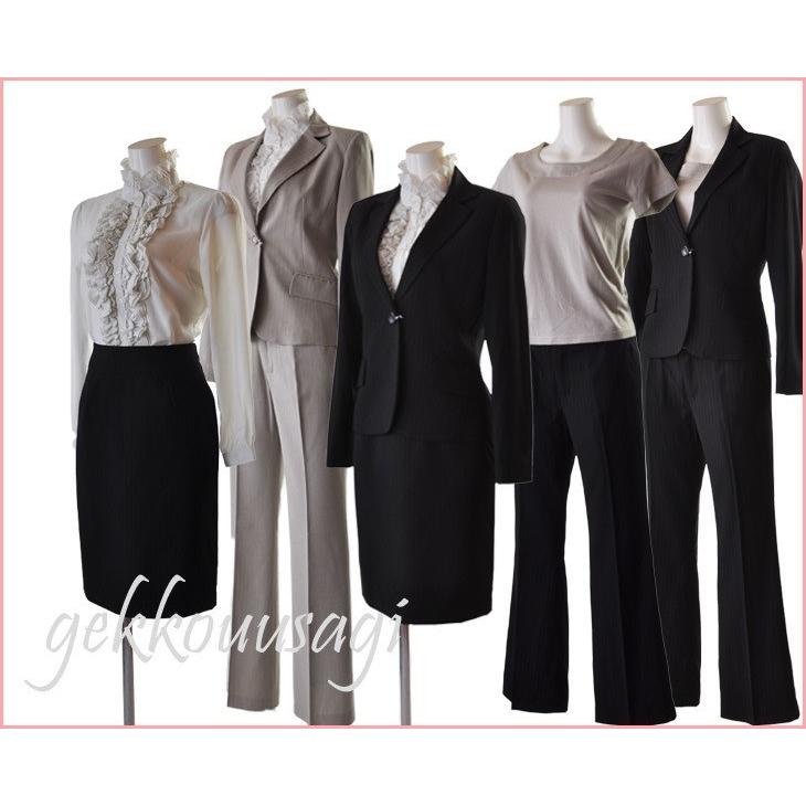 スーツ レディース リクルート 美脚スーツ 5点セット 就活 オフィス