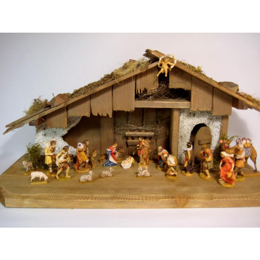 創業100年《レーピ》木彫り クリスマス人形 キリスト降誕セット