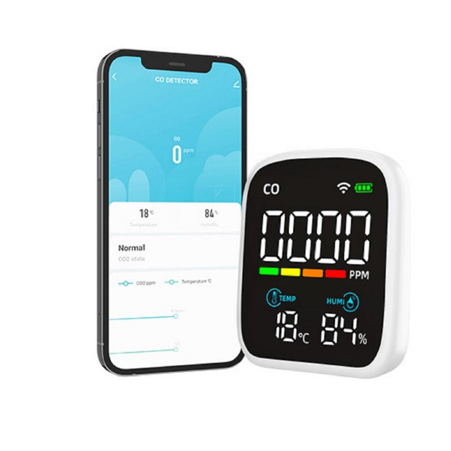 一酸化炭素測定器 WiFi スマホで 一酸化炭素チェック 検知器 NDIR方式