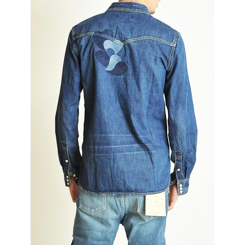 REMI RELIEF（レミ レリーフ） デニムウエスタンシャツ（スカル