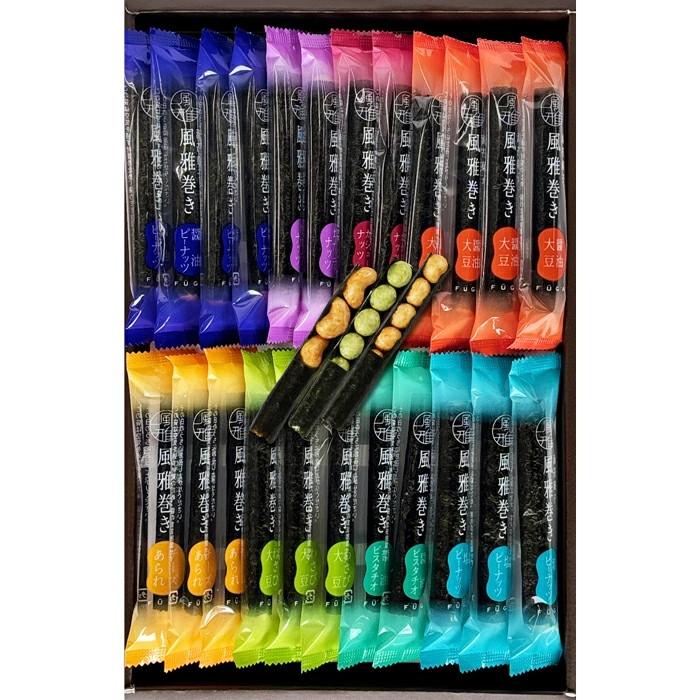 海苔菓子 風雅巻き （8種類23本入）（FA-30(R)）熊本県産【送料込み