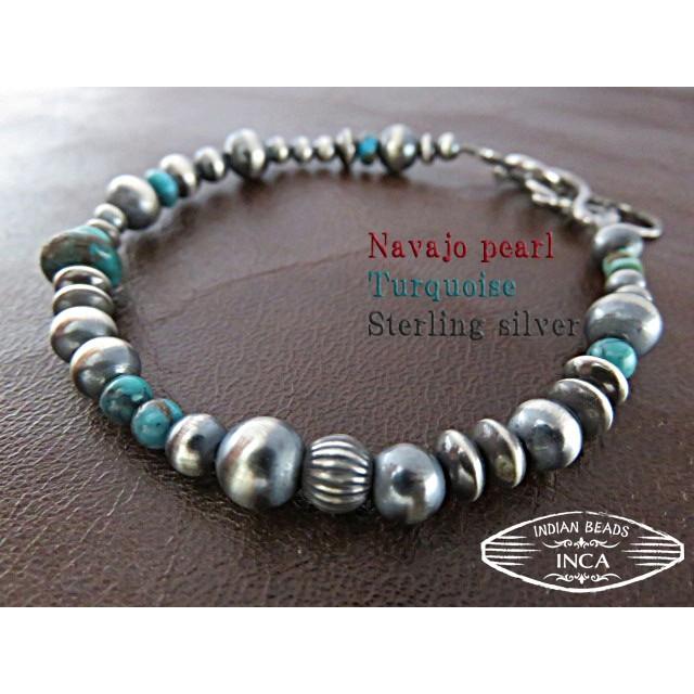 インディアンジュエリー ブレスレット ターコイズ ハンドメイド