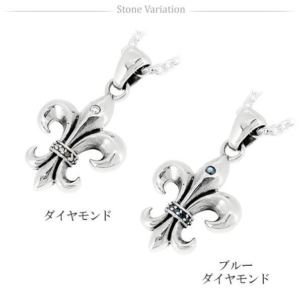 フルール ド リス ペンダントトップ メンズ シルバー ユリ