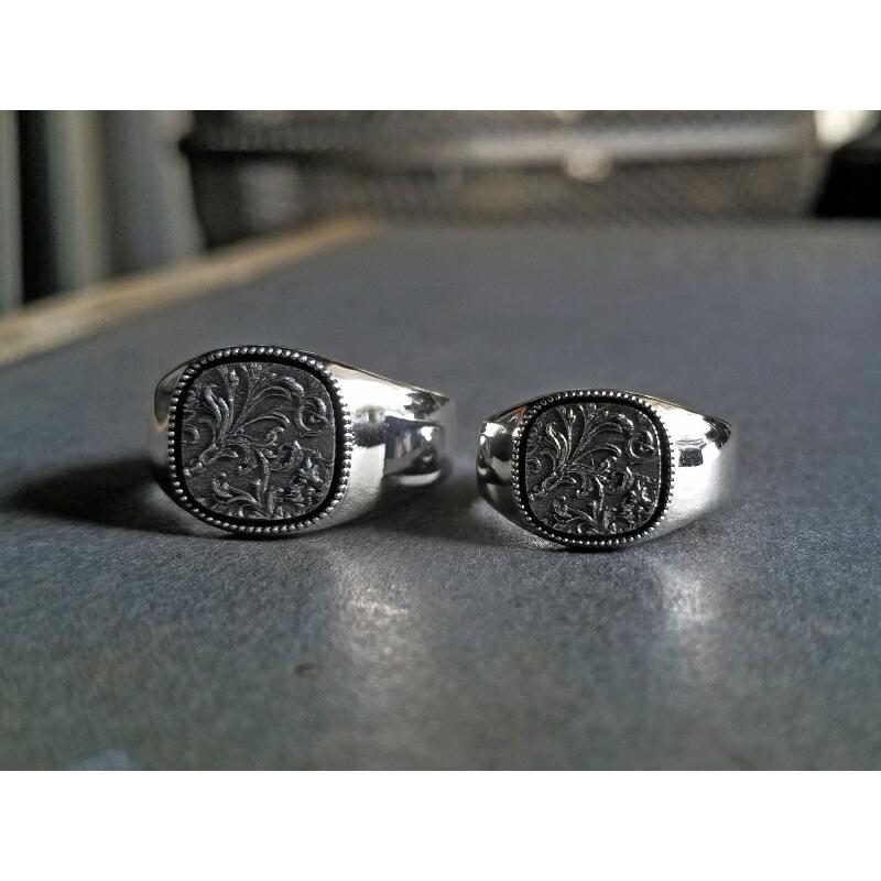 Quetzal スクロールシグネットリング リング 7号〜17号 ブランド