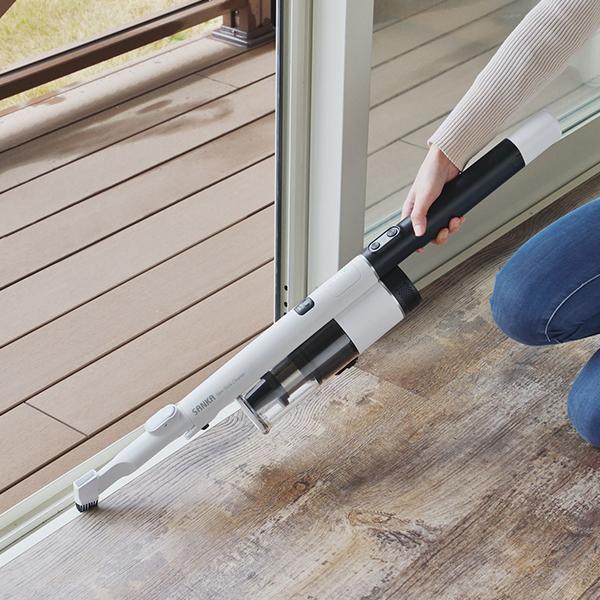 SANKA サンカ 充電式スティッククリーナー 2WAY ホワイト 自走式