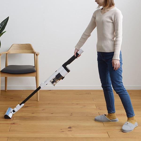 SANKA サンカ 充電式スティッククリーナー 2WAY ホワイト 自走式