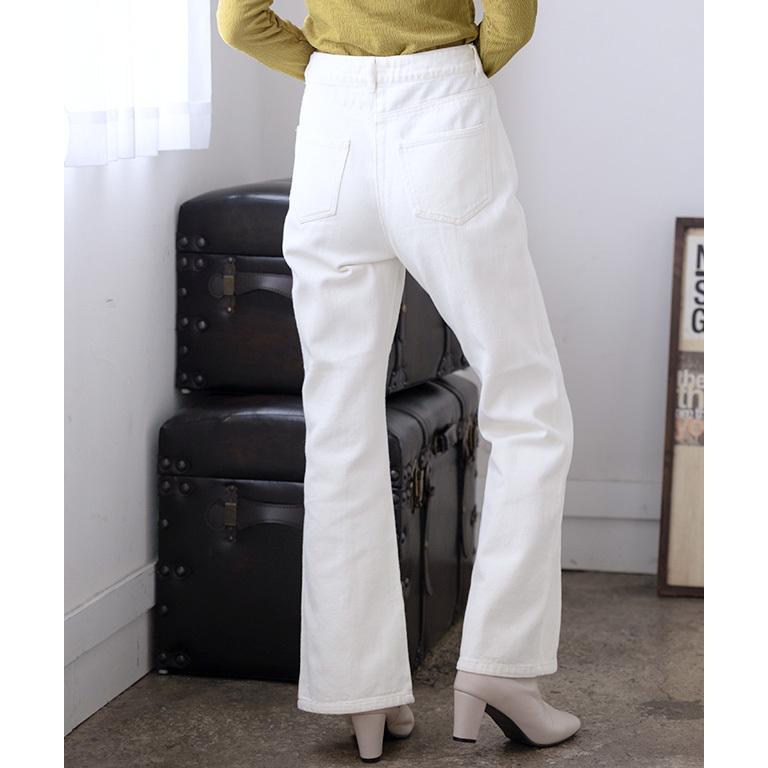 パンツ デニム ジーンズ ジーパン カラーデニム フレア スリット