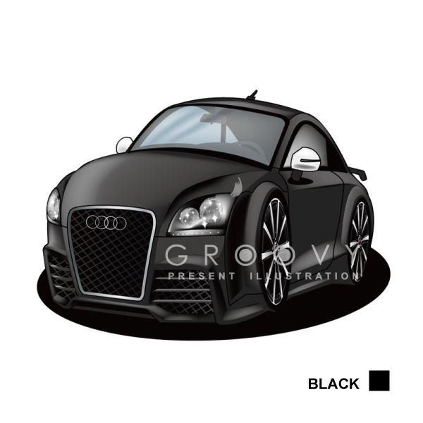 車好き プレゼント アウディ TT 車 イラスト A4版高級フレーム