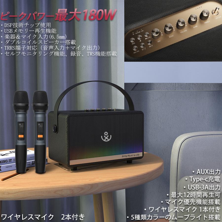 Bluetooth5.3 ワイヤレススピーカー 路上ライブ LIVE ポータブル