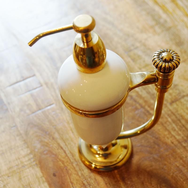 イタリア製 ソープディスペンサー おしゃれ 陶器 イタリアンクラシック