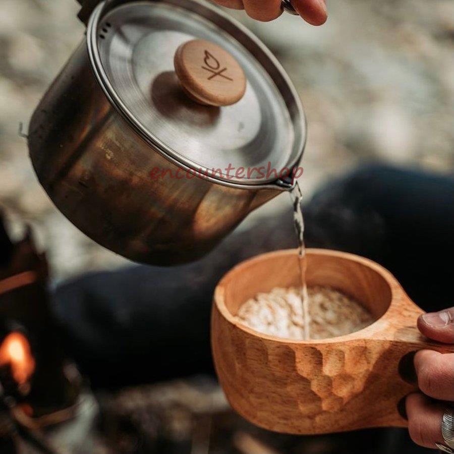 キャンプ アウトドア カップ ククサ 北欧モダン 天然木製 コーヒー