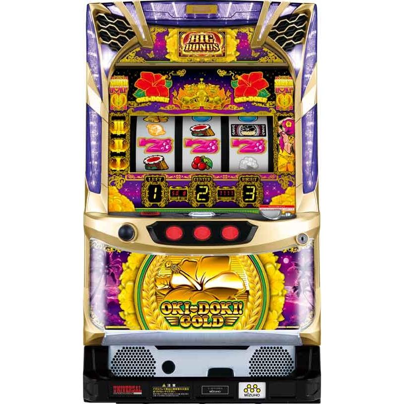 沖ドキ!GOLD‐30 S沖ドキ!GOLD/LS コイン不要機セット 中古パチスロ実機