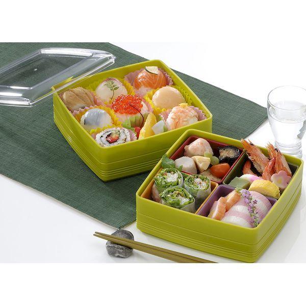 義山 ガラス二段重 義山 ガラス二段重 義山 ガラス二段重 義山 ガラス