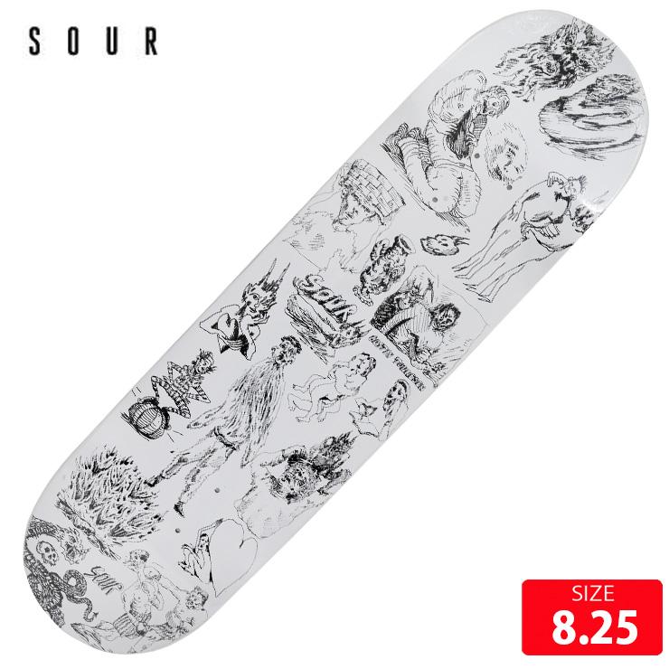 スケボー デッキ SOUR Gustav-Sketchbook Shorties shape Deck size