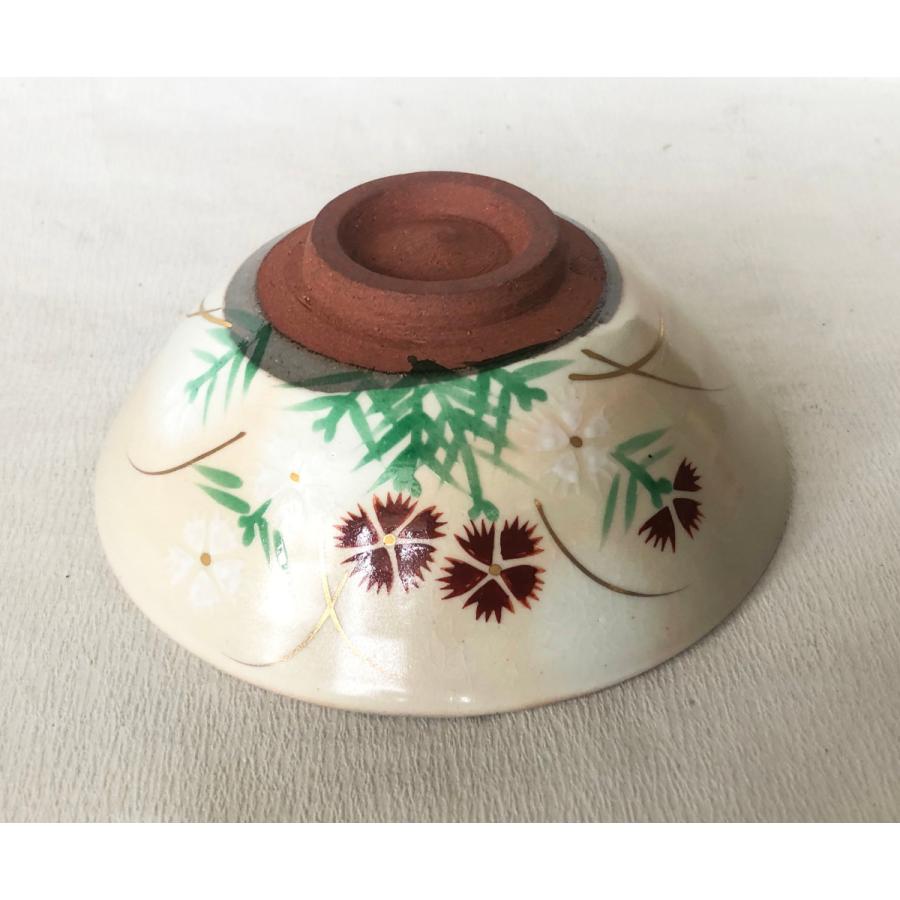 茶道具 抹茶碗 色絵撫子抹茶碗 夏茶碗 平茶碗 : 台所の道具屋筋 - 通販