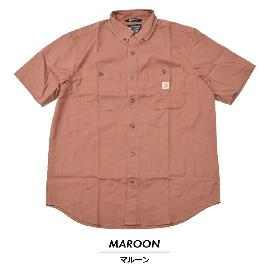 Carhartt（カーハート） ワークシャツ メンズ 半袖 ボタンダウン ロゴ
