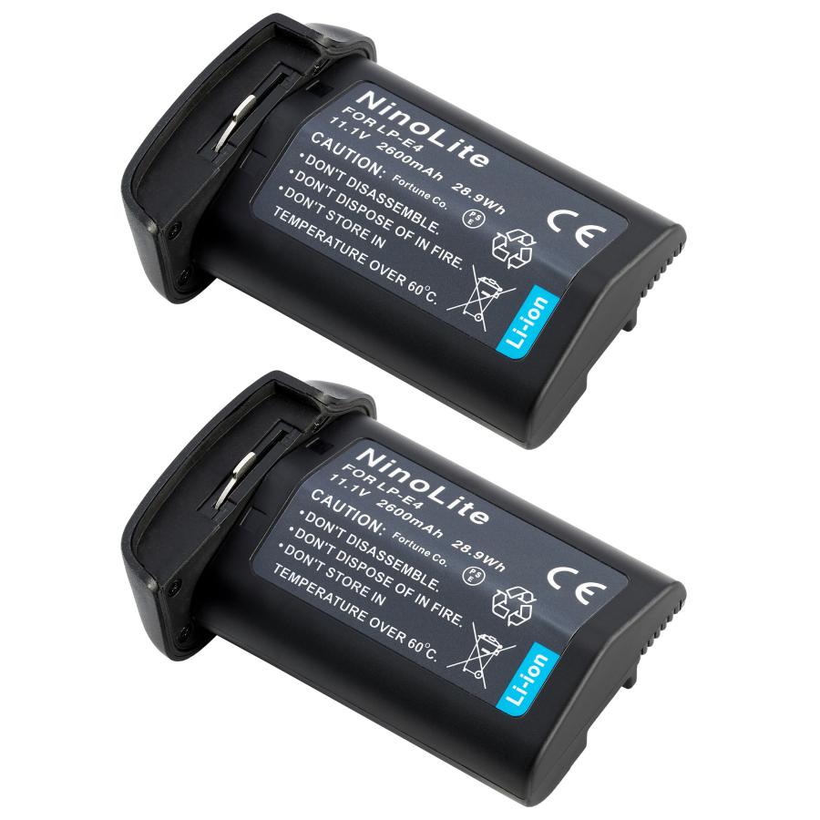 2個セット Canon LP-E4 互換バッテリー EOS-1D X EOS-1Ds Mark III IV