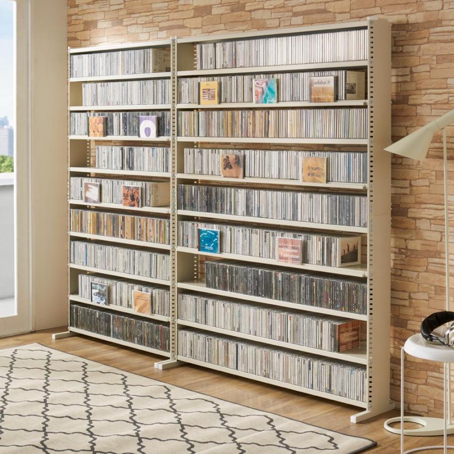 dinos（ディノス） たっぷり収納！スチールラック スタンド式 CD用 幅