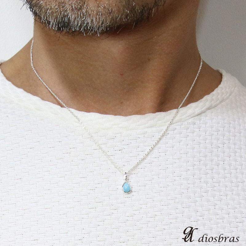 ラリマー ペンダント オーバル トップ 雫型 しずく ドロップ型 ナバホ