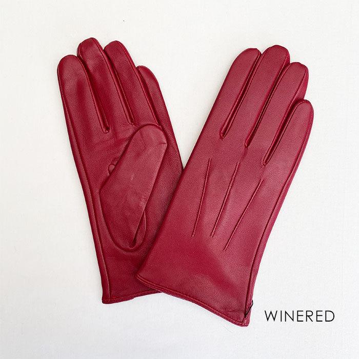 レディース 革手袋 001 レザー グローブ 高級 ラムレザー仕様 手袋
