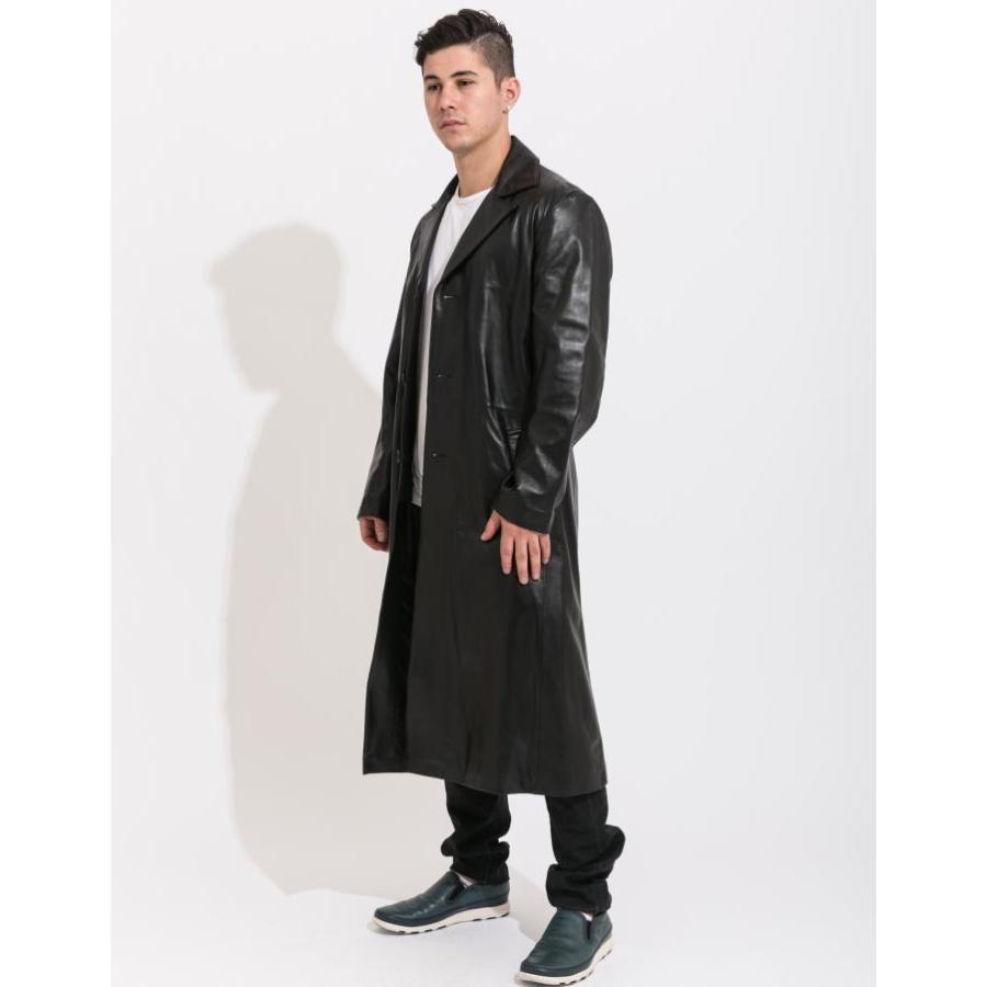 フリーダムレザー 革ジャン ラムレザー チェスターロングレザーコート