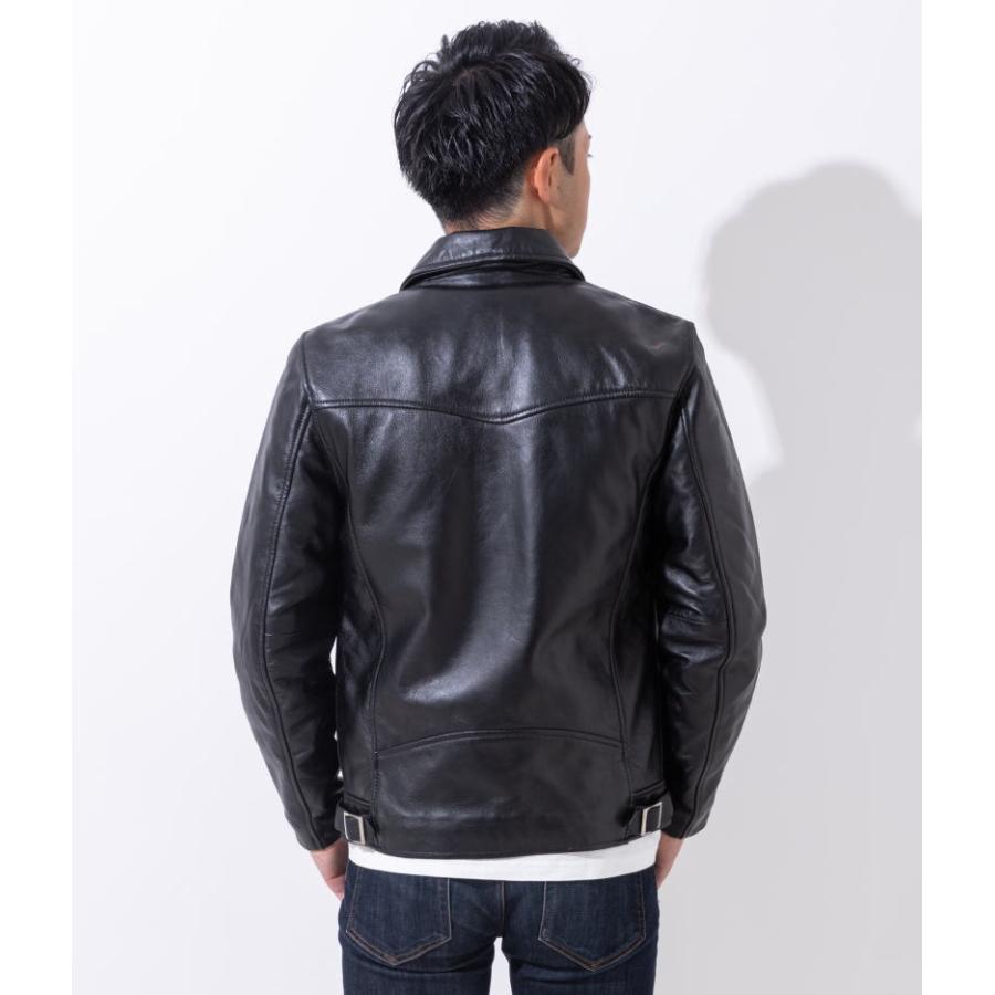 フリーダムレザー 革ジャン メンズ 本革 シングルライダース レザー