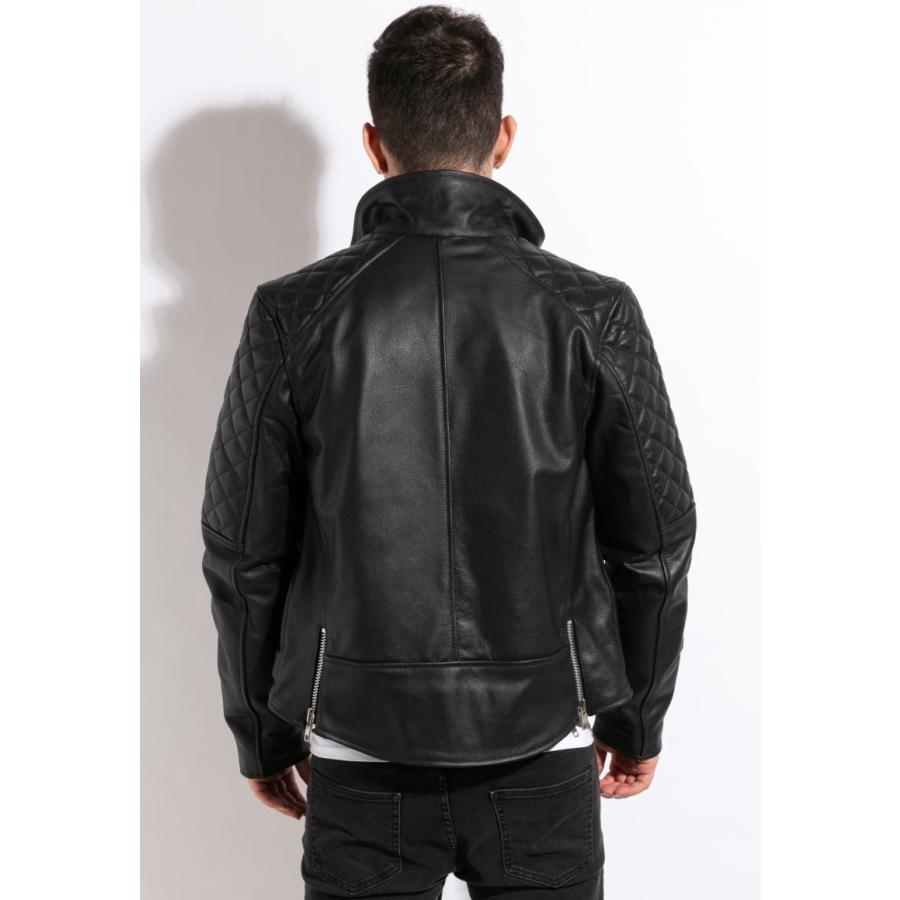 フリーダムレザー 革ジャン メンズ 本革 レザージャケット ハイネック