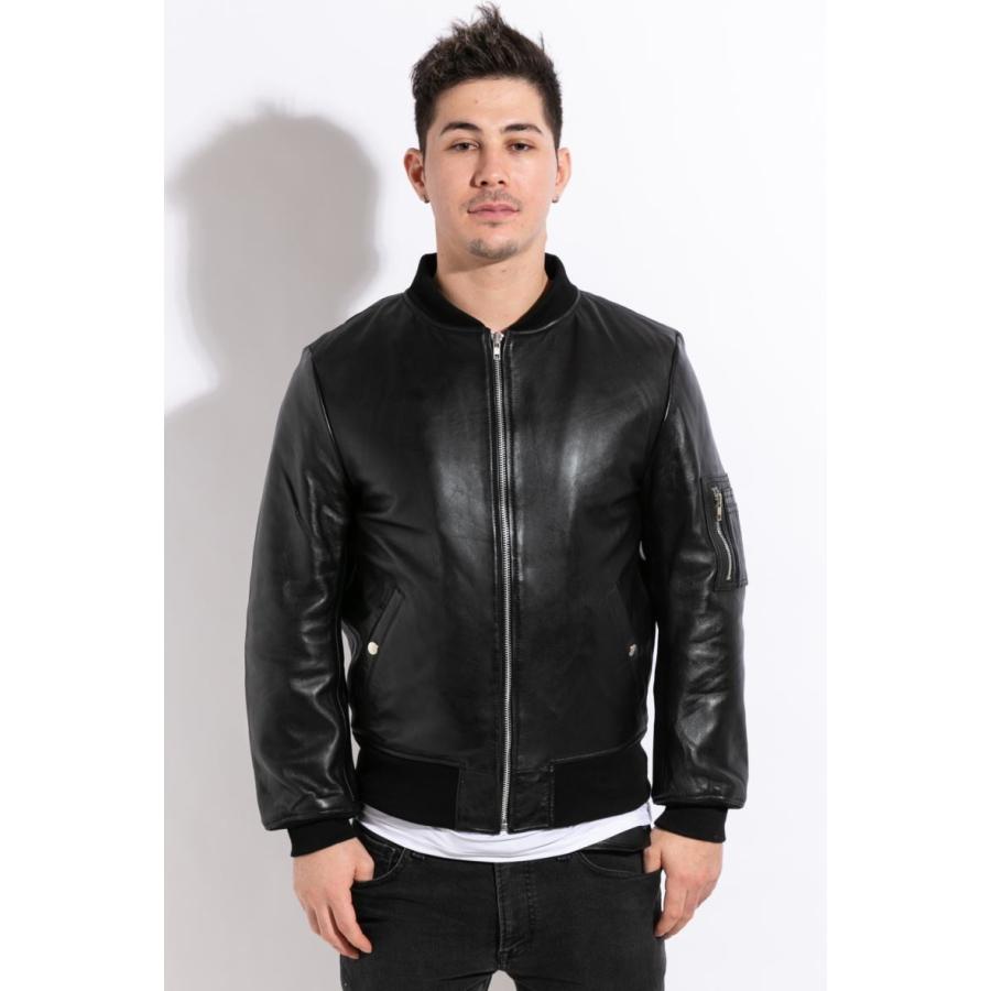 フリーダムレザー 革ジャン メンズ MA-1 フライトジャケット