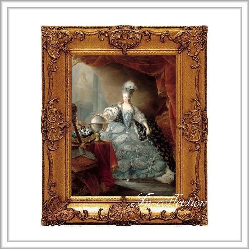 マリーアントワネット額絵 ゴールドダブルフレーム Mサイズ ma197M