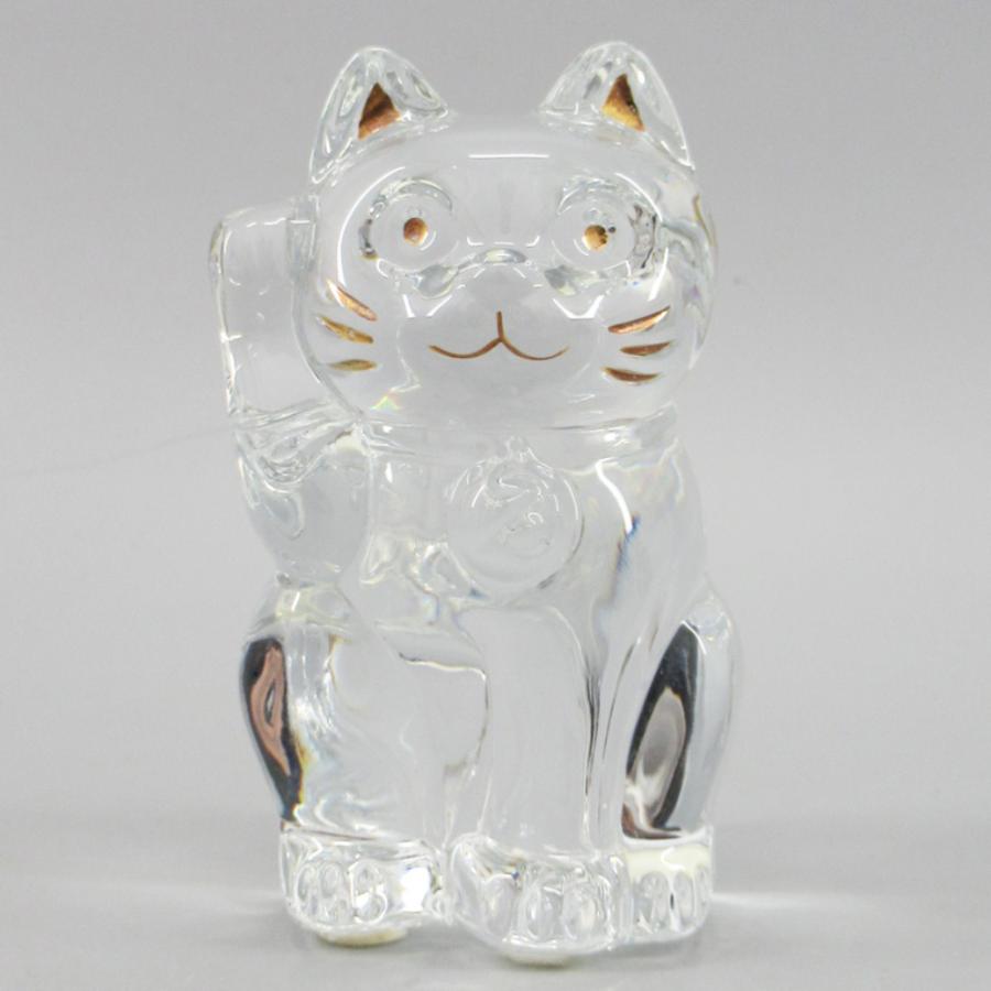 バカラ（Baccarat） 招き猫 Sサイズ 置物/クリスタルガラス