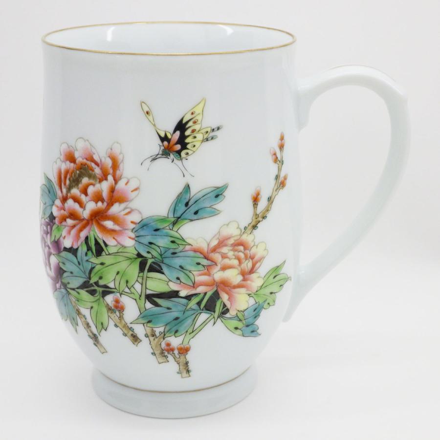 キリン ビアマグ コレクション 1994年 景徳鎮 粉彩牧丹胡蝶図 食器