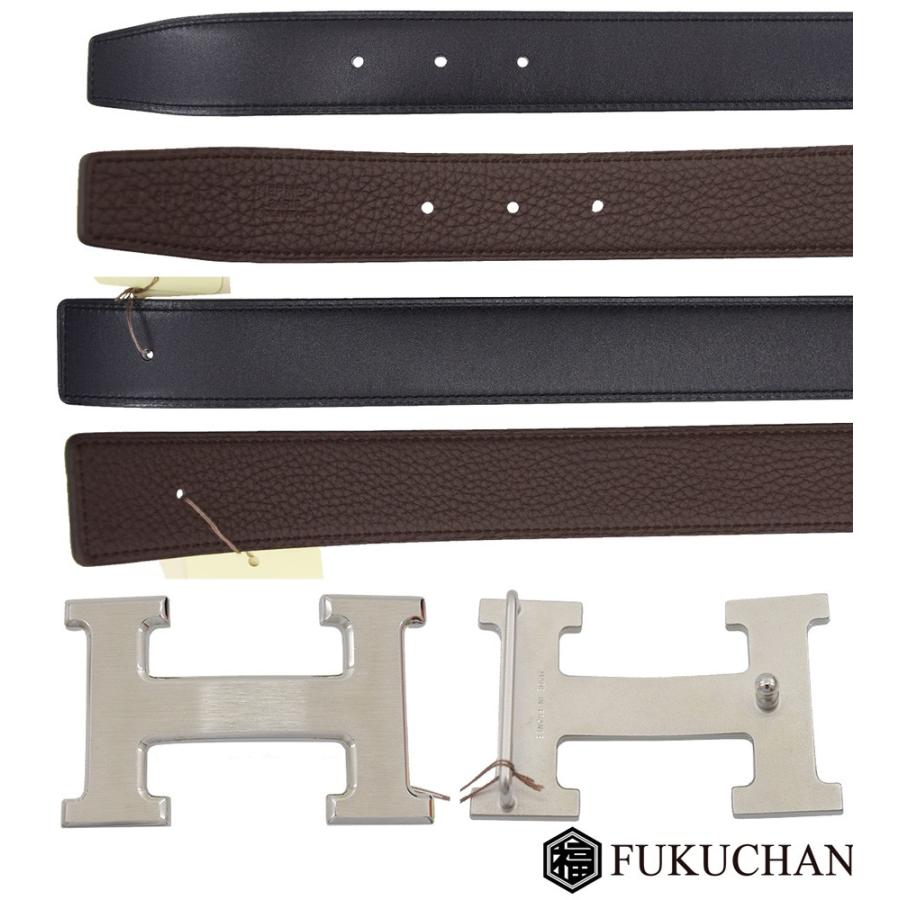 HERMES（エルメス） コンスタンス Hベルト85 ブラック×チョコレート