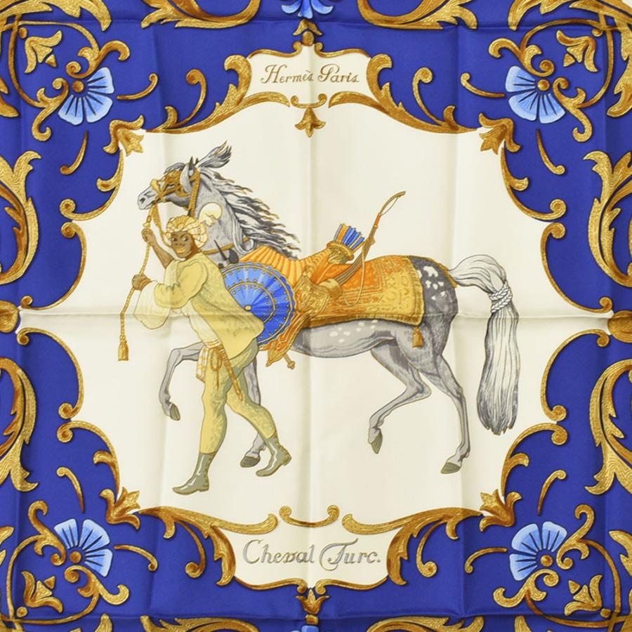 HERMES（エルメス） スカーフ カレ90 Cheval Turc トルコの馬 スカーフ