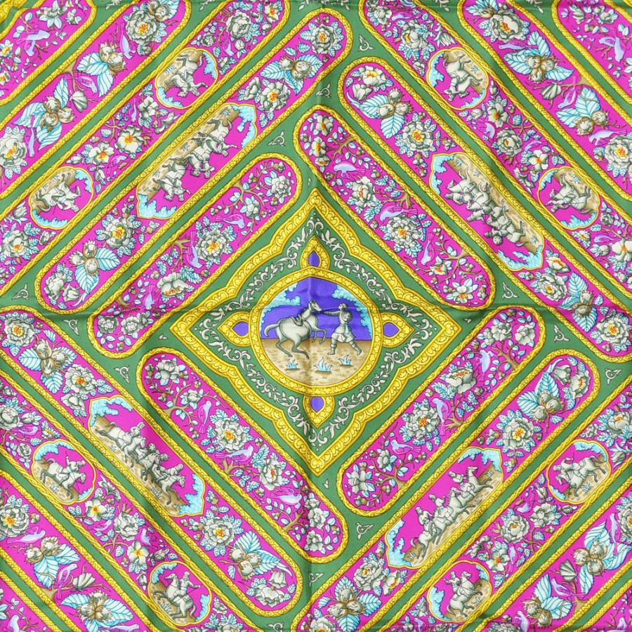 HERMES（エルメス） スカーフ カレ90 QALAMDAN カラムダン シルク100