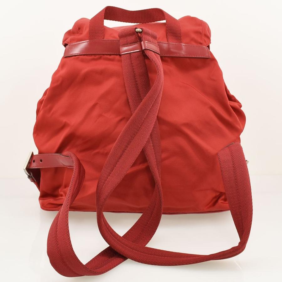 PRADA（プラダ） 三角ロゴ リュック デイパック ナイロン チェリー