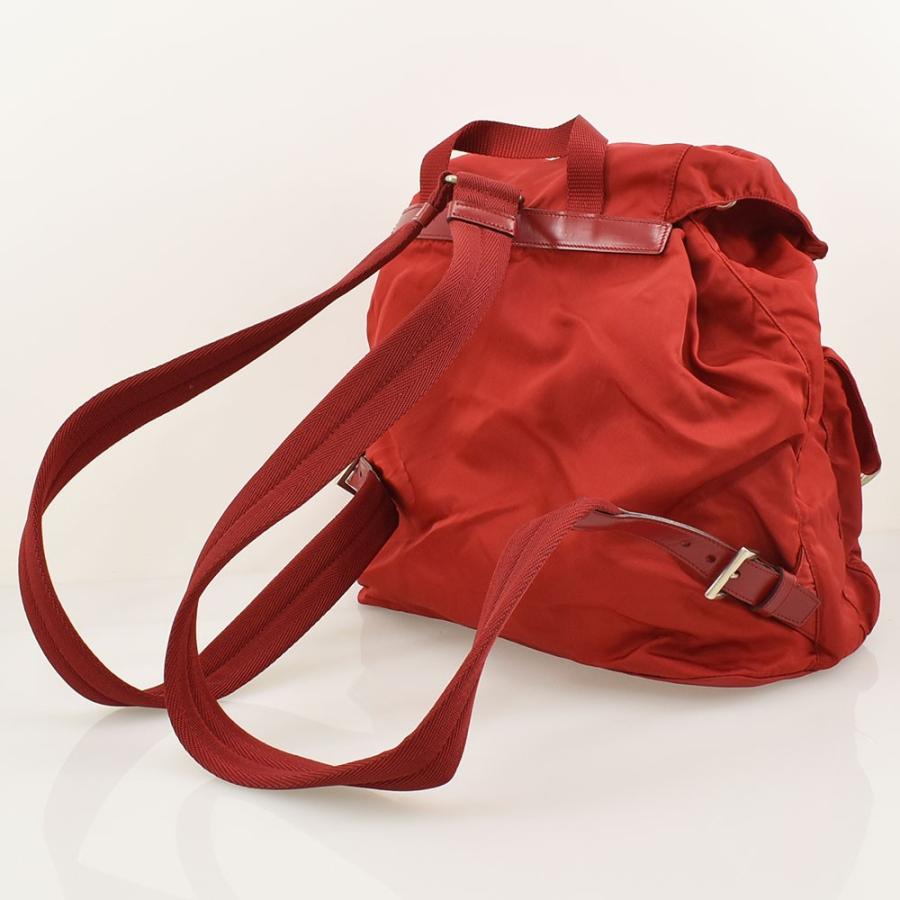 PRADA（プラダ） 三角ロゴ リュック デイパック ナイロン チェリー