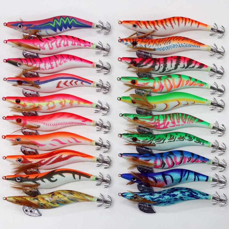 エギング 夜光 イカ釣り エギ 餌木 3.5号 44個 セット Y20egi35h44X