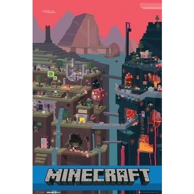 MINECRAFT マインクラフト 輸入ポスター 61cm x 91.5cm : Foursometoys