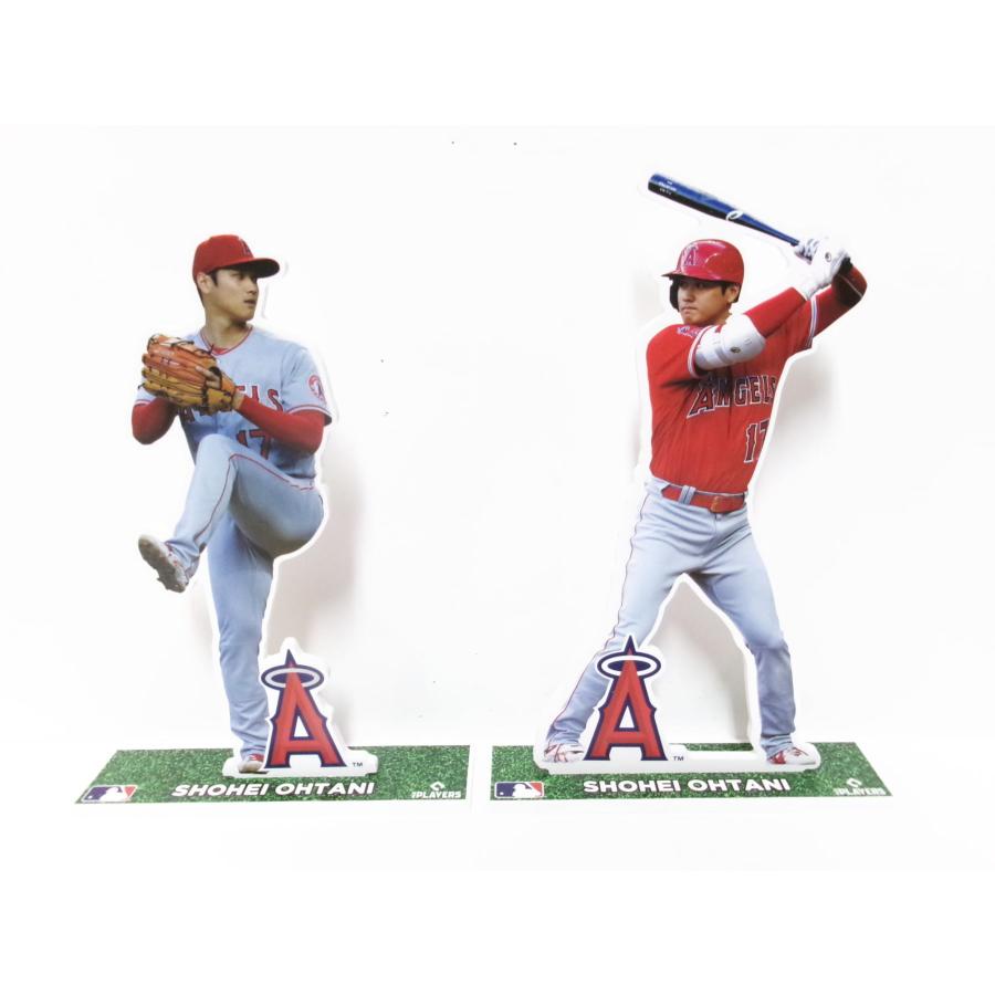 大谷翔平 二刀流 スタンドディスプレイ スタンディー 木製 投手と打者