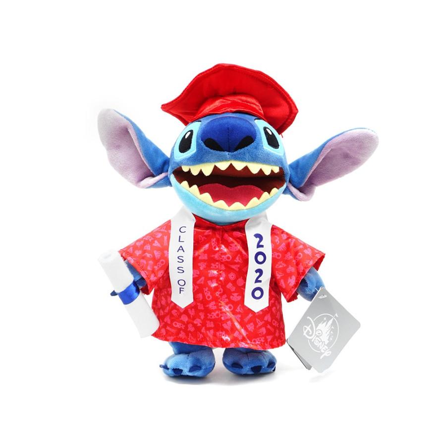スティッチ 卒業式 Class of 2020 ぬいぐるみ 赤のガウン ディズニー