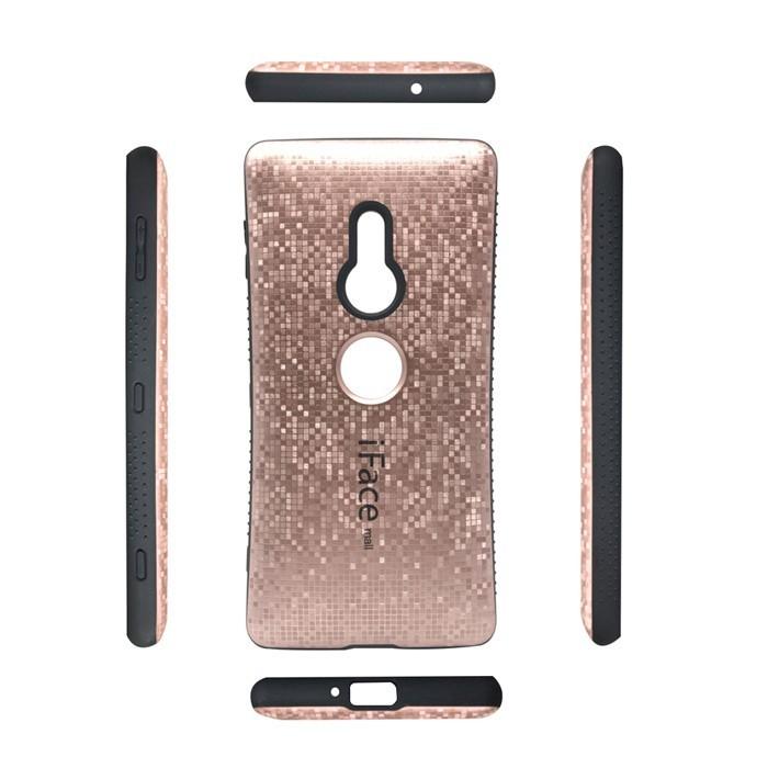 モザイク版 iFace mall ケース ホールドリング セット Xperia XZ3