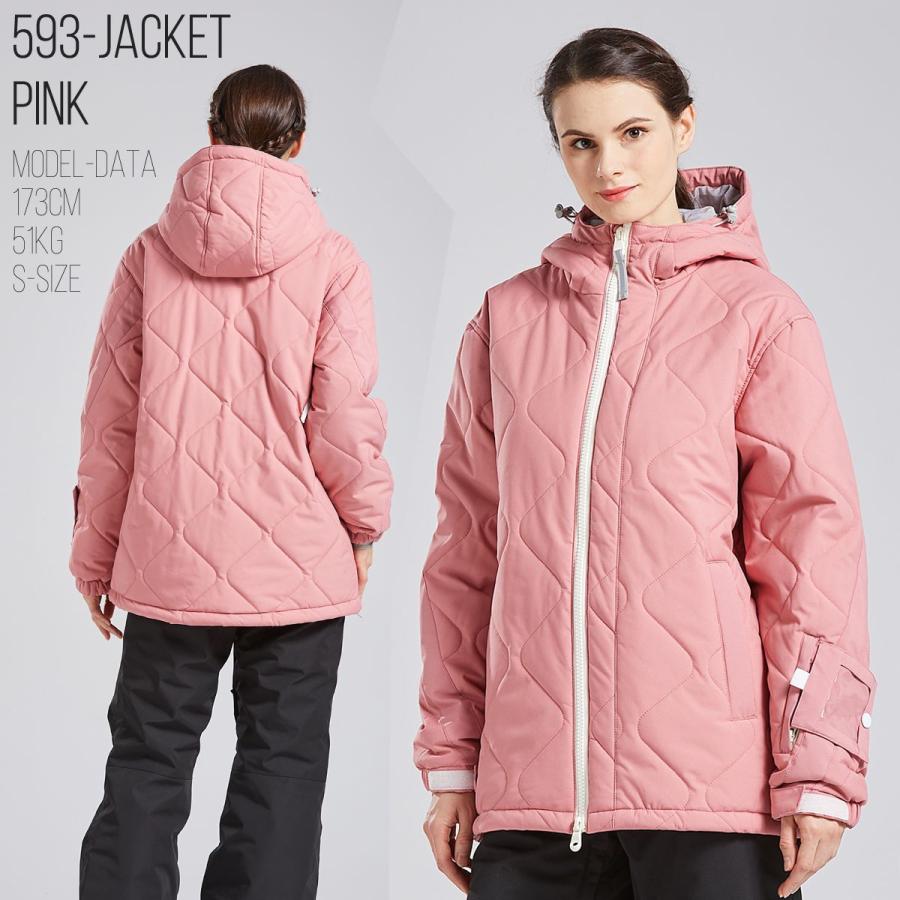 スノーボードウェア スキーウェア レディース 上下セット キルト