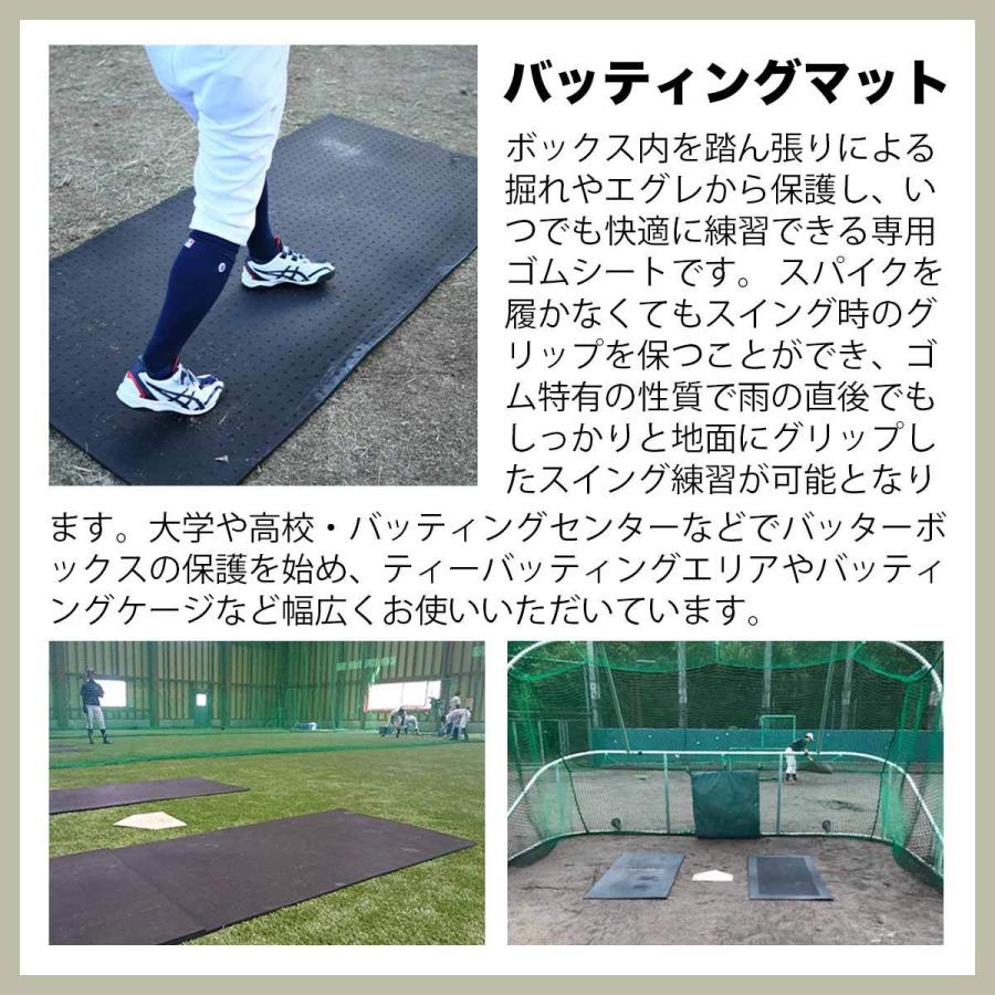 野球バッティング練習用ゴムマット バッティングマット スイング練習
