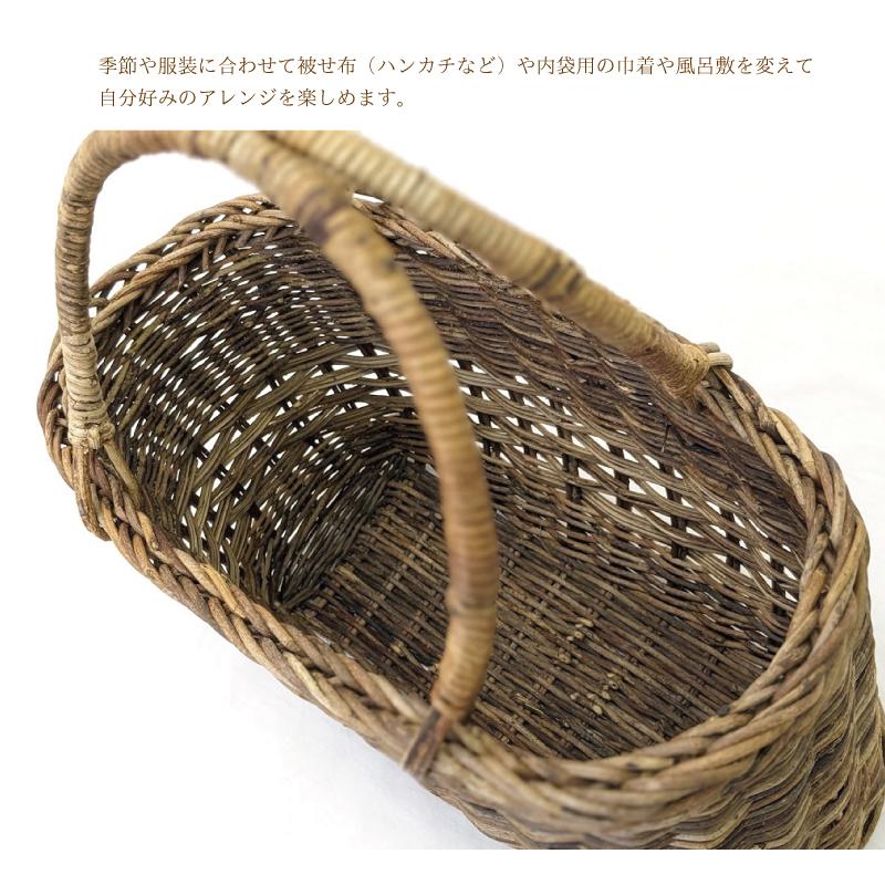 あけび かごバッグ 国産 カゴ アケビ 蔓 つる 奥会津三島 一点モノ